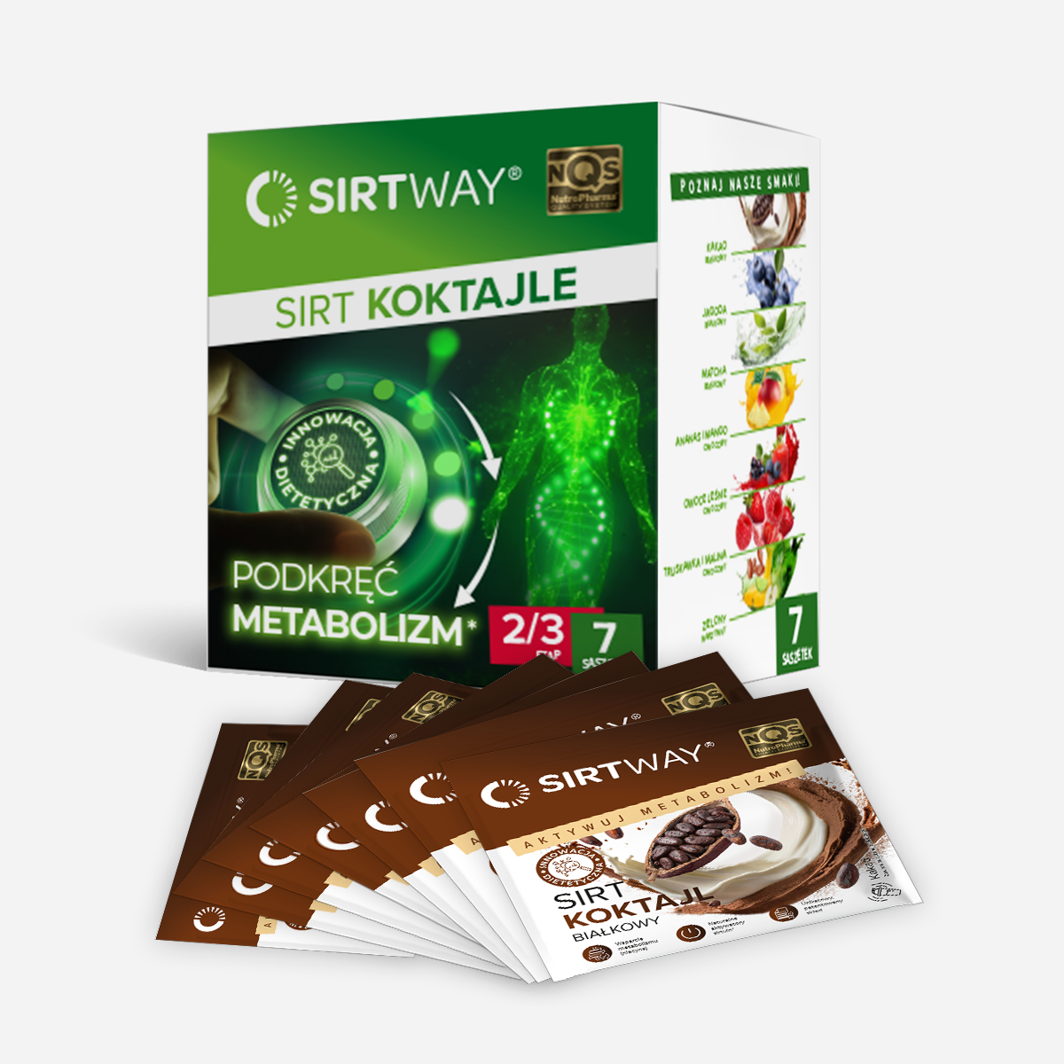 SIRT Koktajl Kakao pakiet 7 saszetek